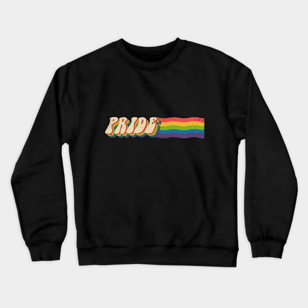 pride month rainbow vintage Crewneck Sweatshirt by Giraroad